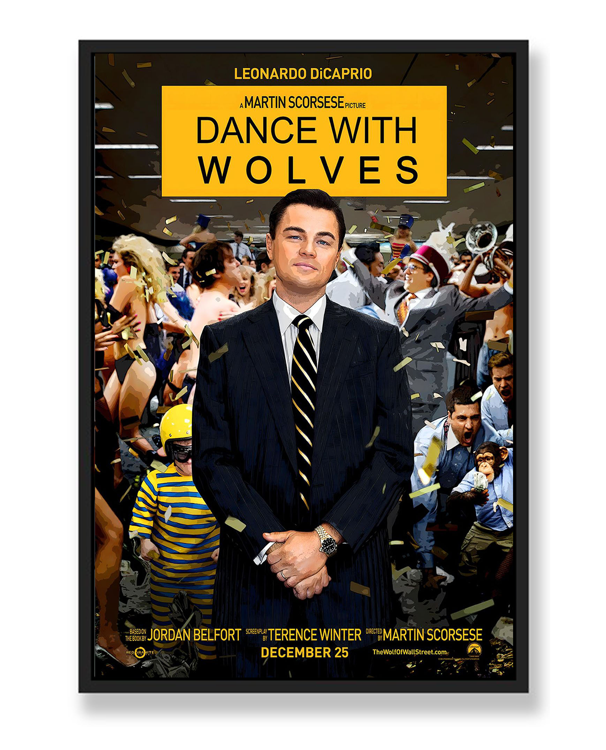 WOLF OF WALL STREET WALL ART