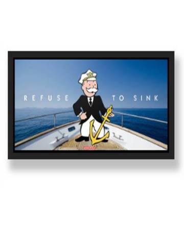 REFUSE TO SINK CANVAS WALL ART