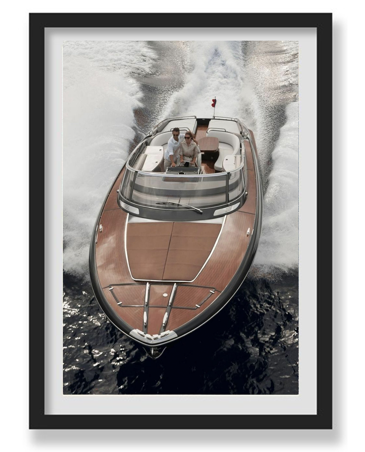 VINTAGE DECK BOAT WALL ART