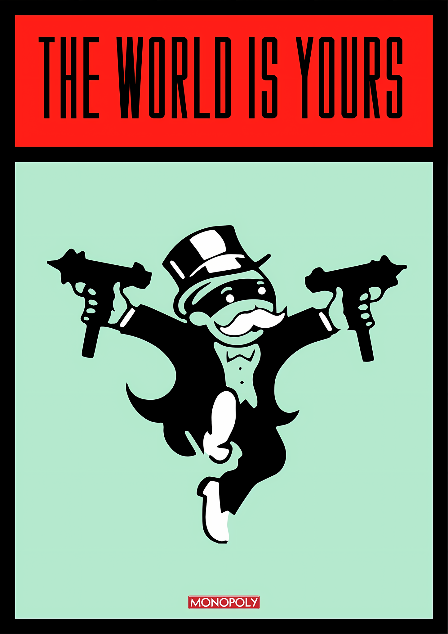 THE WORLD IS YOURS 2 CANVAS WALL ART