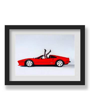 CLASSIC RED FERRARI WALL ART