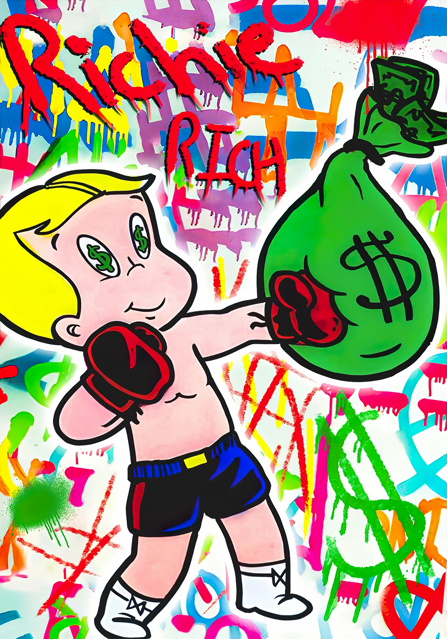 THE MONEY BAG WALL ART