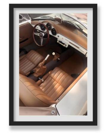 OLD SCHOOL PORCHE WALL ART