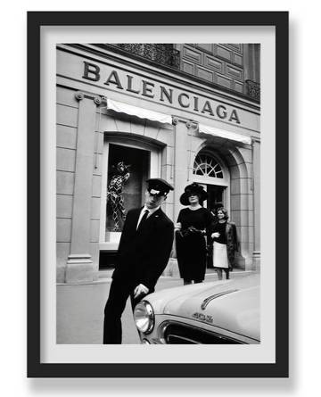BLACK AND WHITE STOREFRONT WALL ART