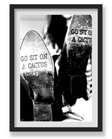 GO SIT ON A CACTUS WALL ART