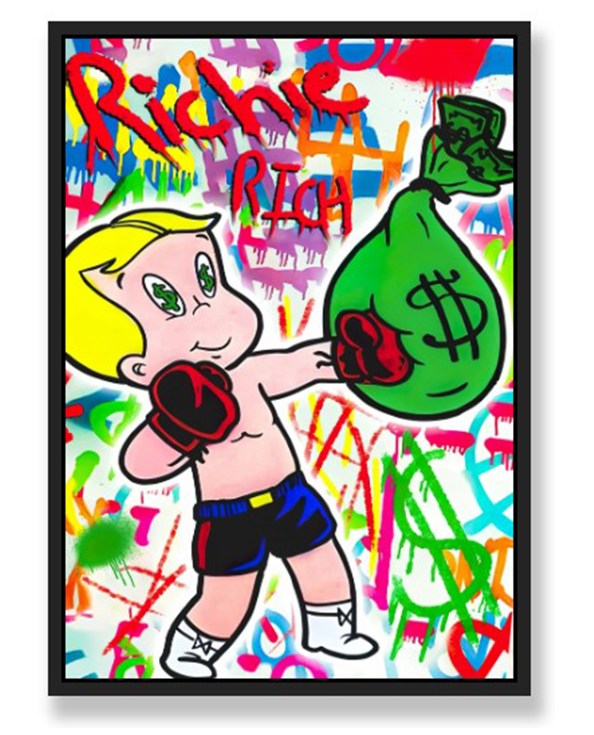 THE MONEY BAG WALL ART