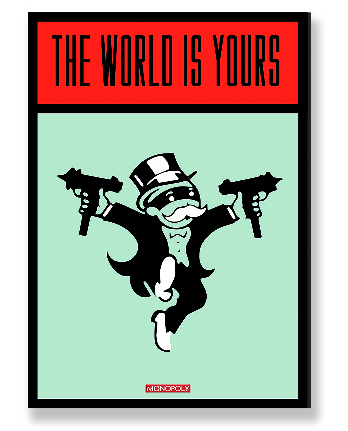 THE WORLD IS YOURS 2 CANVAS WALL ART