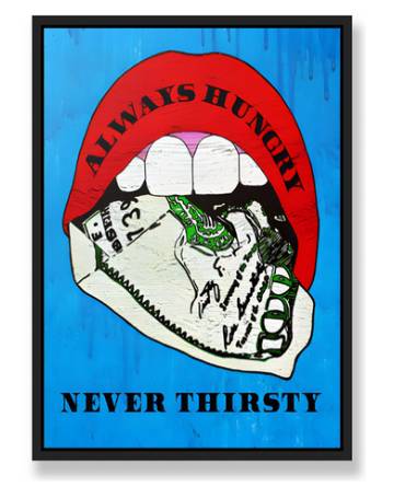ALWAYS HUNGRY WALL ART
