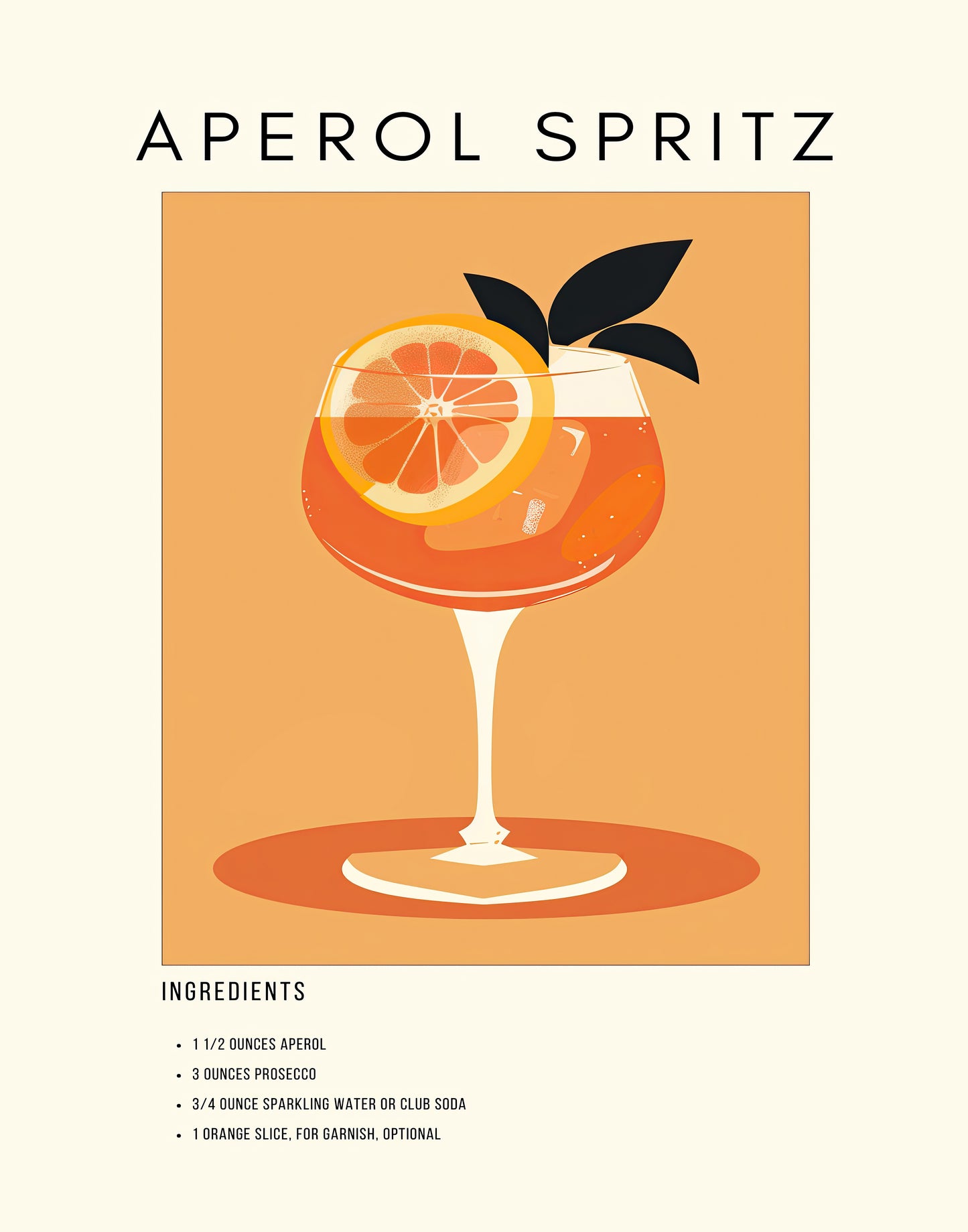 APEROL SPRITZ WALL ART