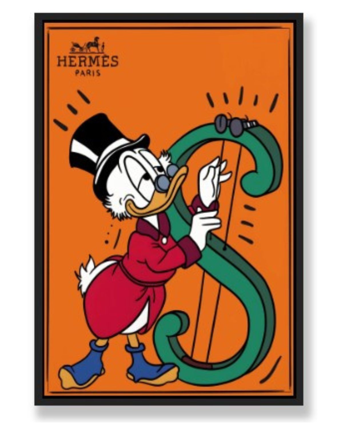 DOLLAR HARP WALL ART