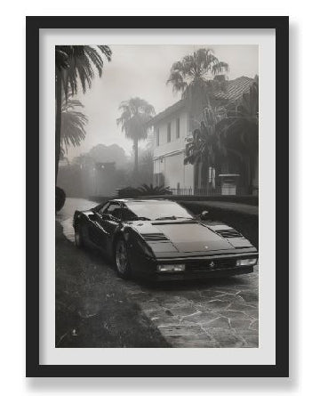 BLACK FERRARI 2 WALL ART