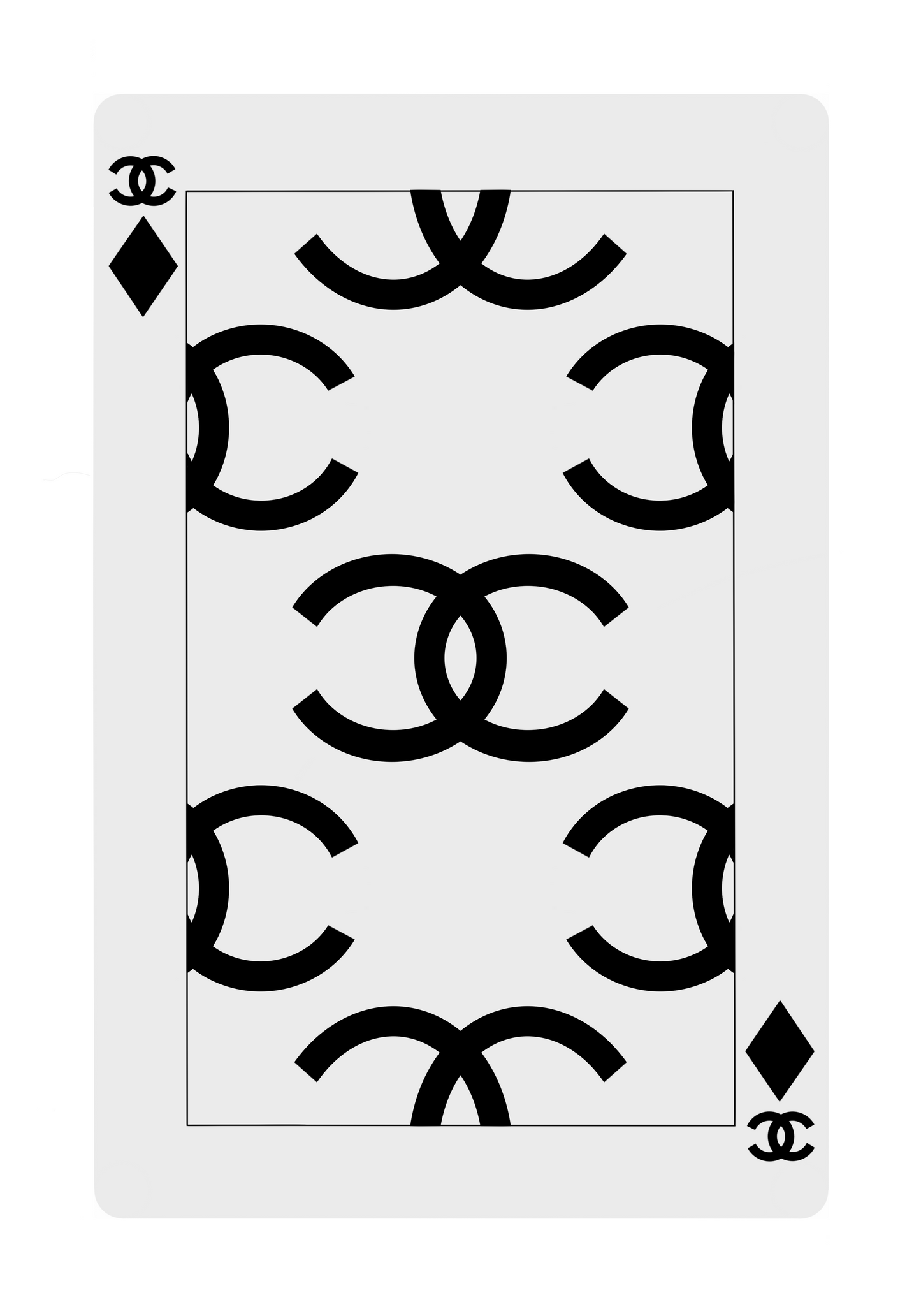 CC PLAYING CARD WALL ART