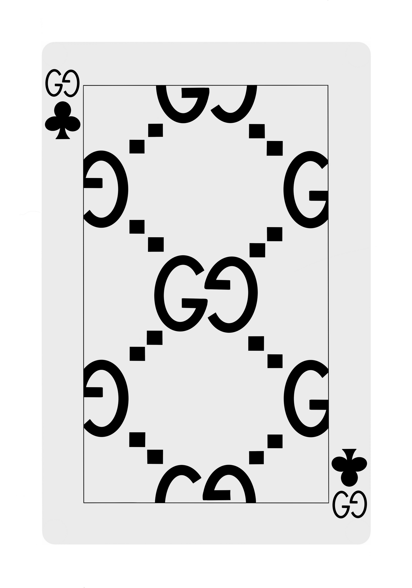 GG PLAYING CARD WALL ART