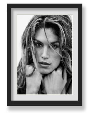 CINDY CRAWFORD BLACK & WHITE WALL ART