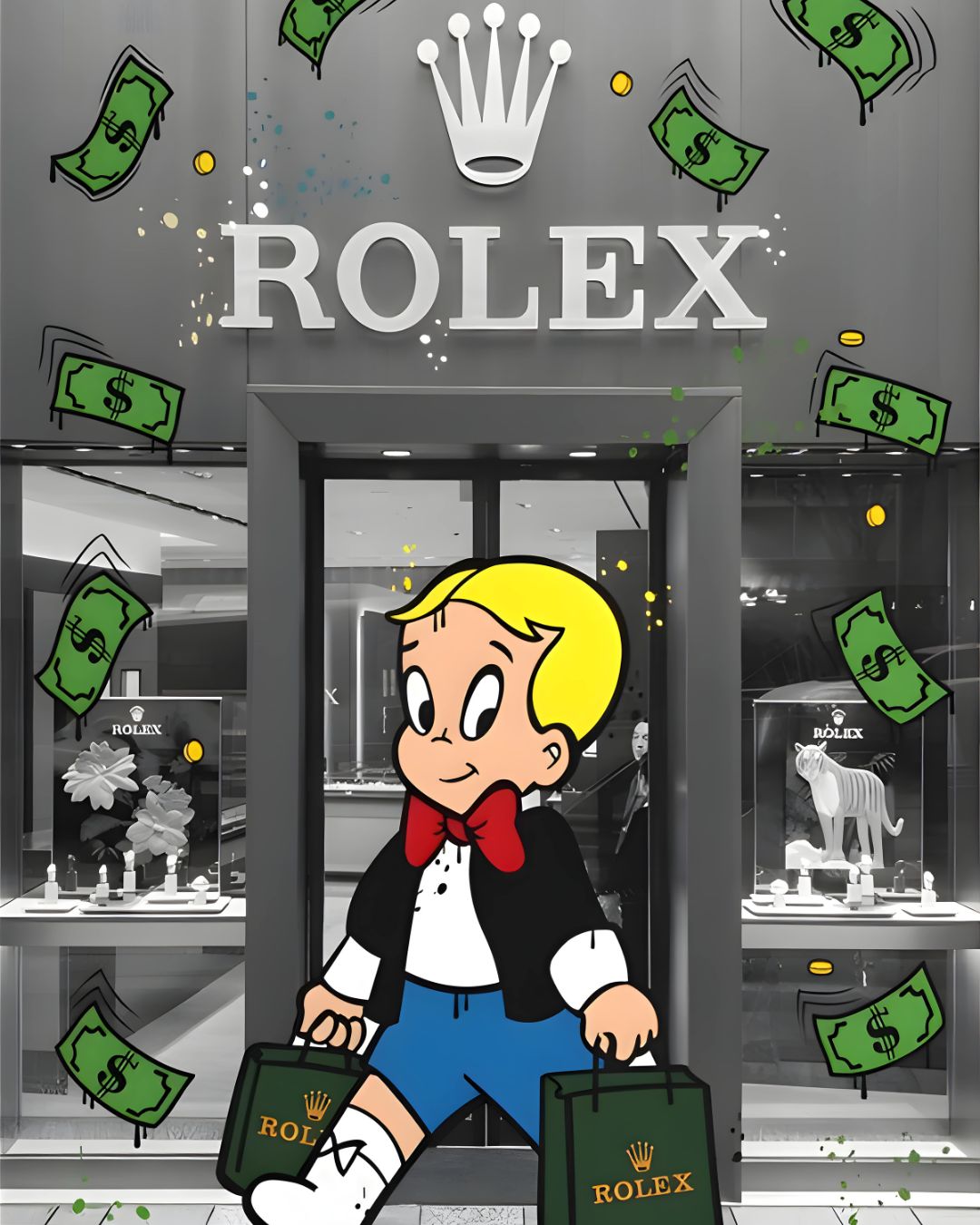 RICHIE RICH ROLEX WALL ART