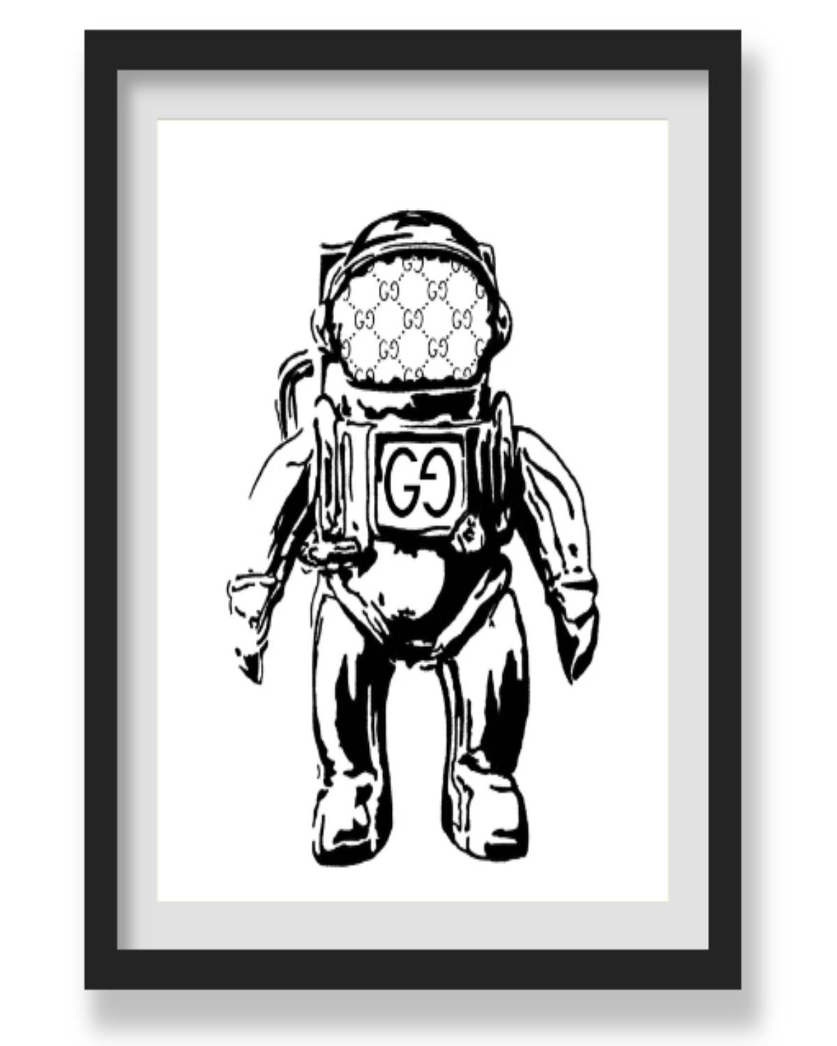 GG SPACEMAN WALL ART