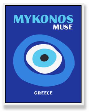 MYKONOS MUSE WALL ART