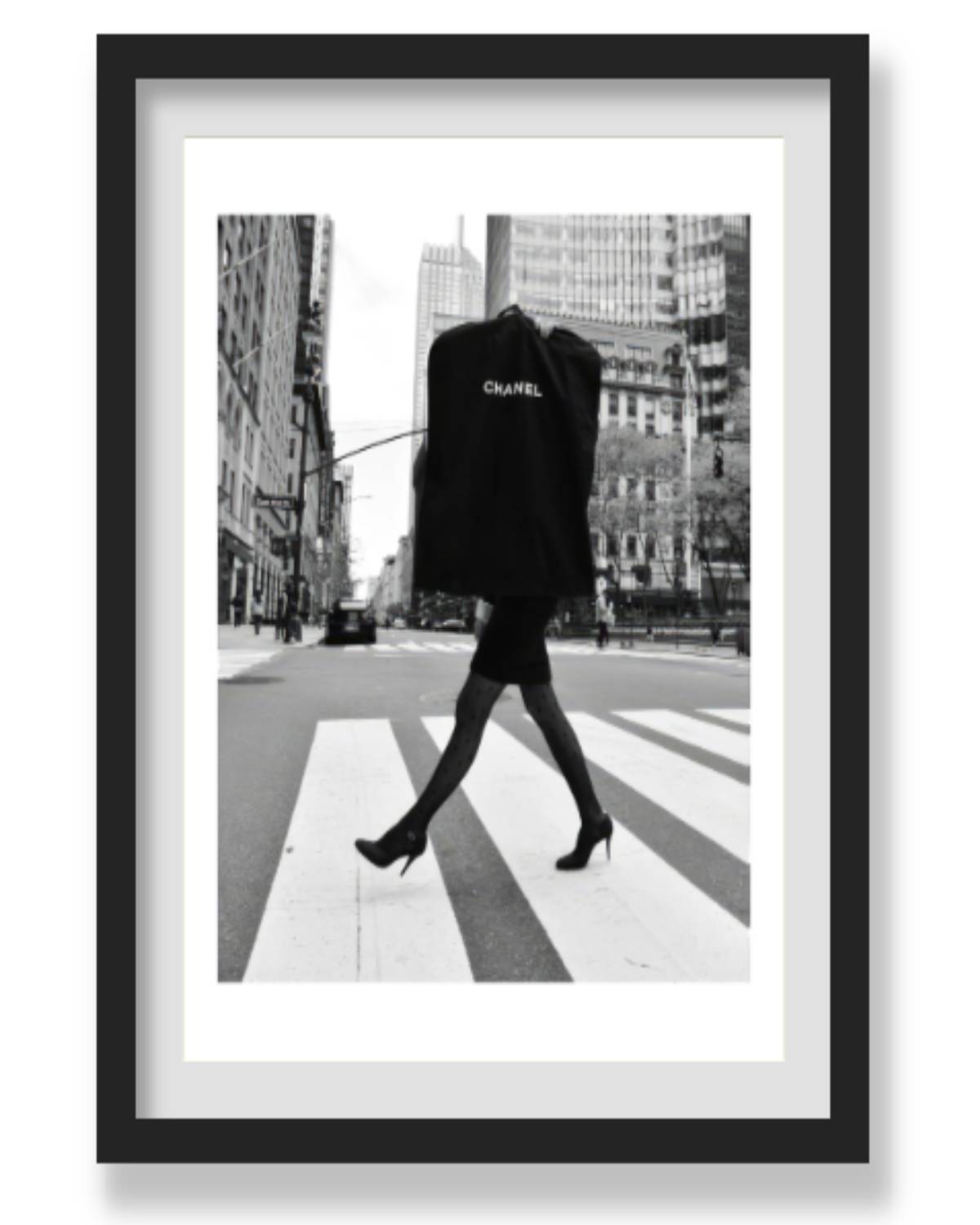 LADY ON THE CROSSING WALL ART