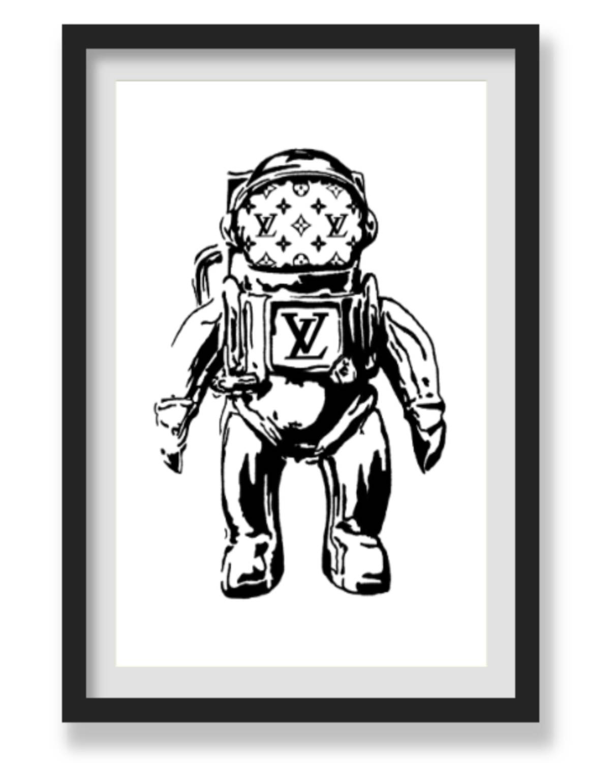 LV SPACEMAN WALL ART