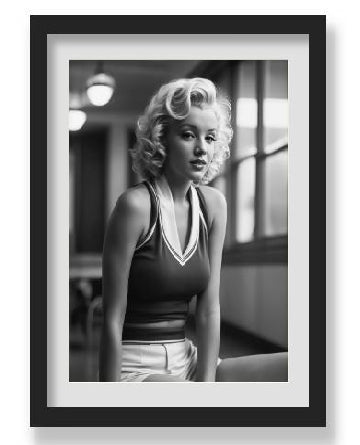 MARILYN MONROE BLACK & WHITE WALL ART