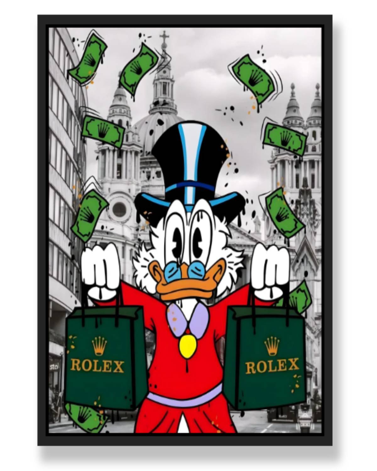 MCDUCK IN LONDON WALL ART
