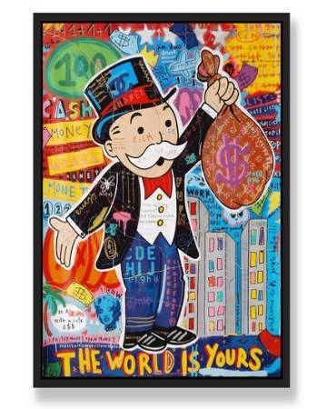 THE WORLD IS YOURS WALL ART
