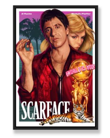 SCARFACE WALL ART