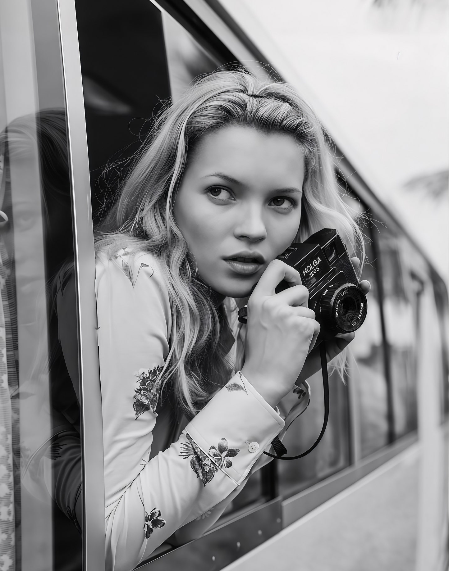 KATE MOSS BLACK & WHITE WALL ART