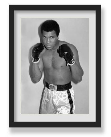 MUHAMMAED ALI BLACK & WHITE WALL ART