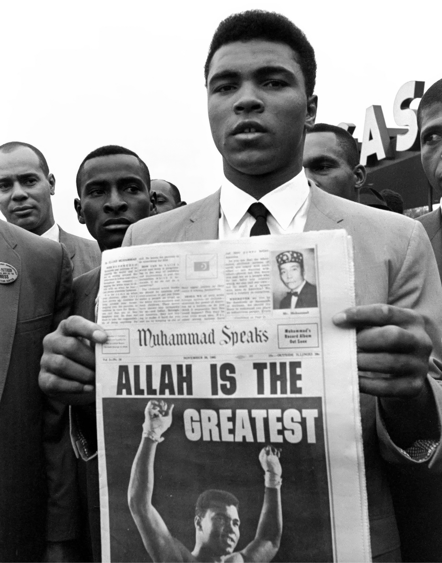 MUHAMMAED ALI BLACK & WHITE WALL ART