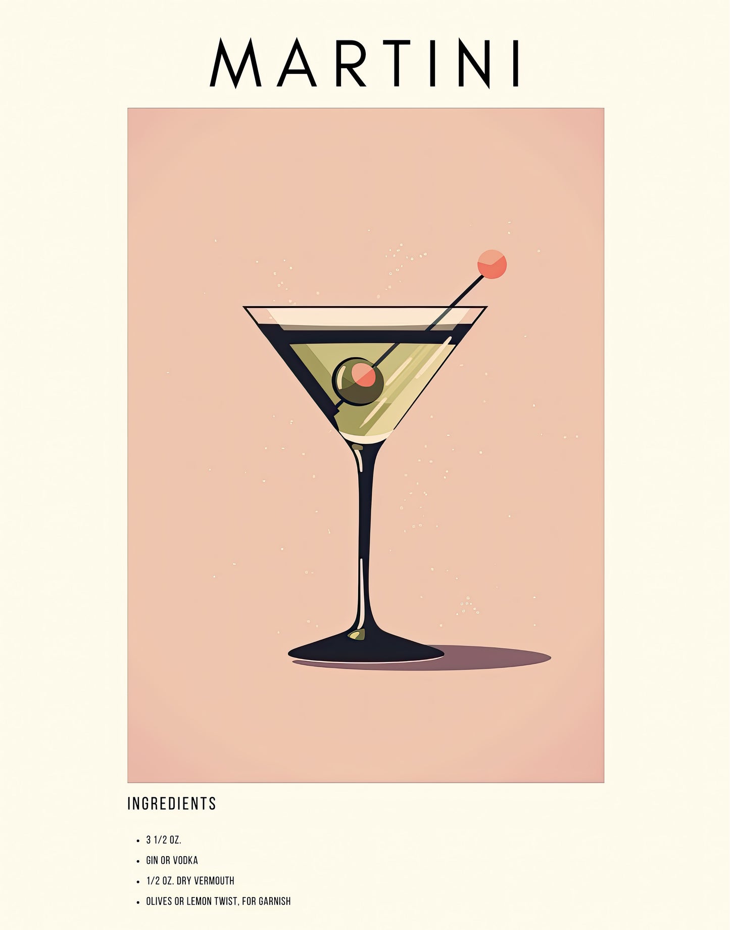 MARTINI WALL ART