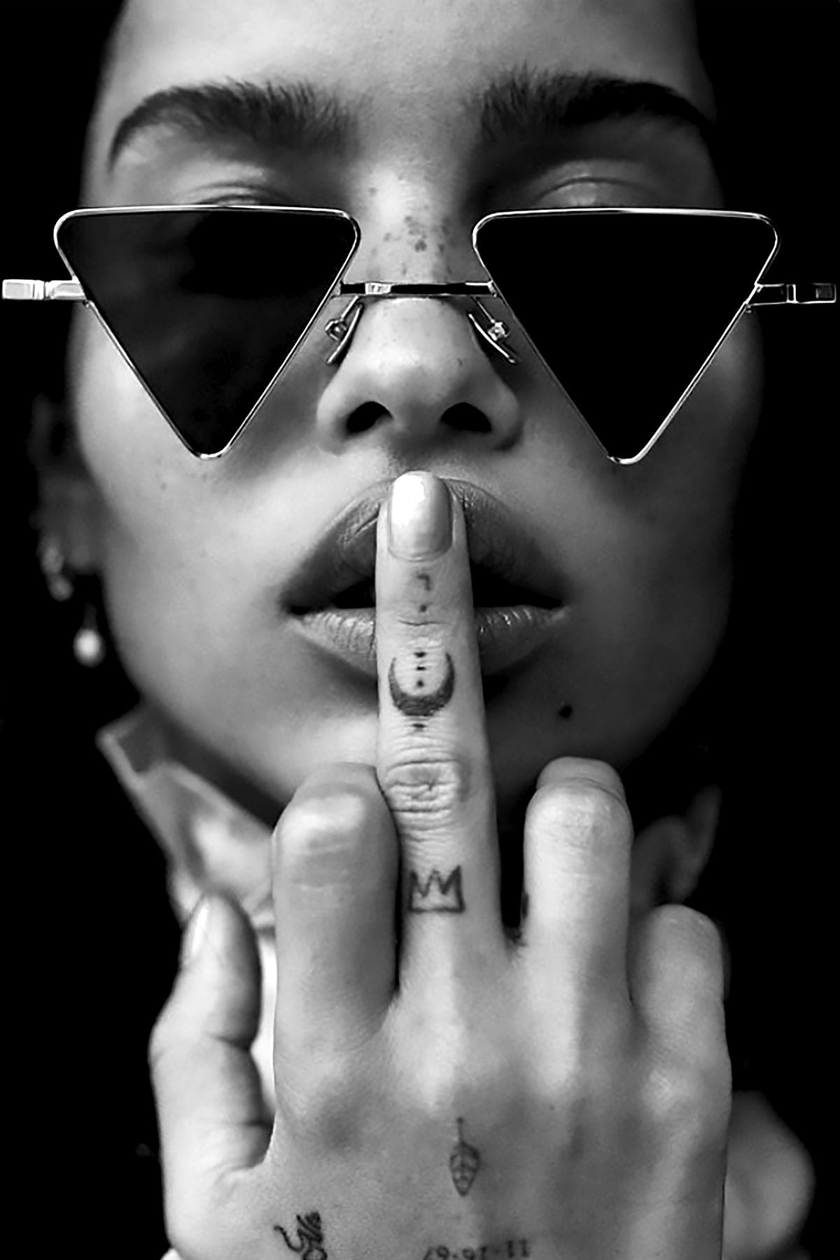 GIRL IN THE SHADES WALL ART