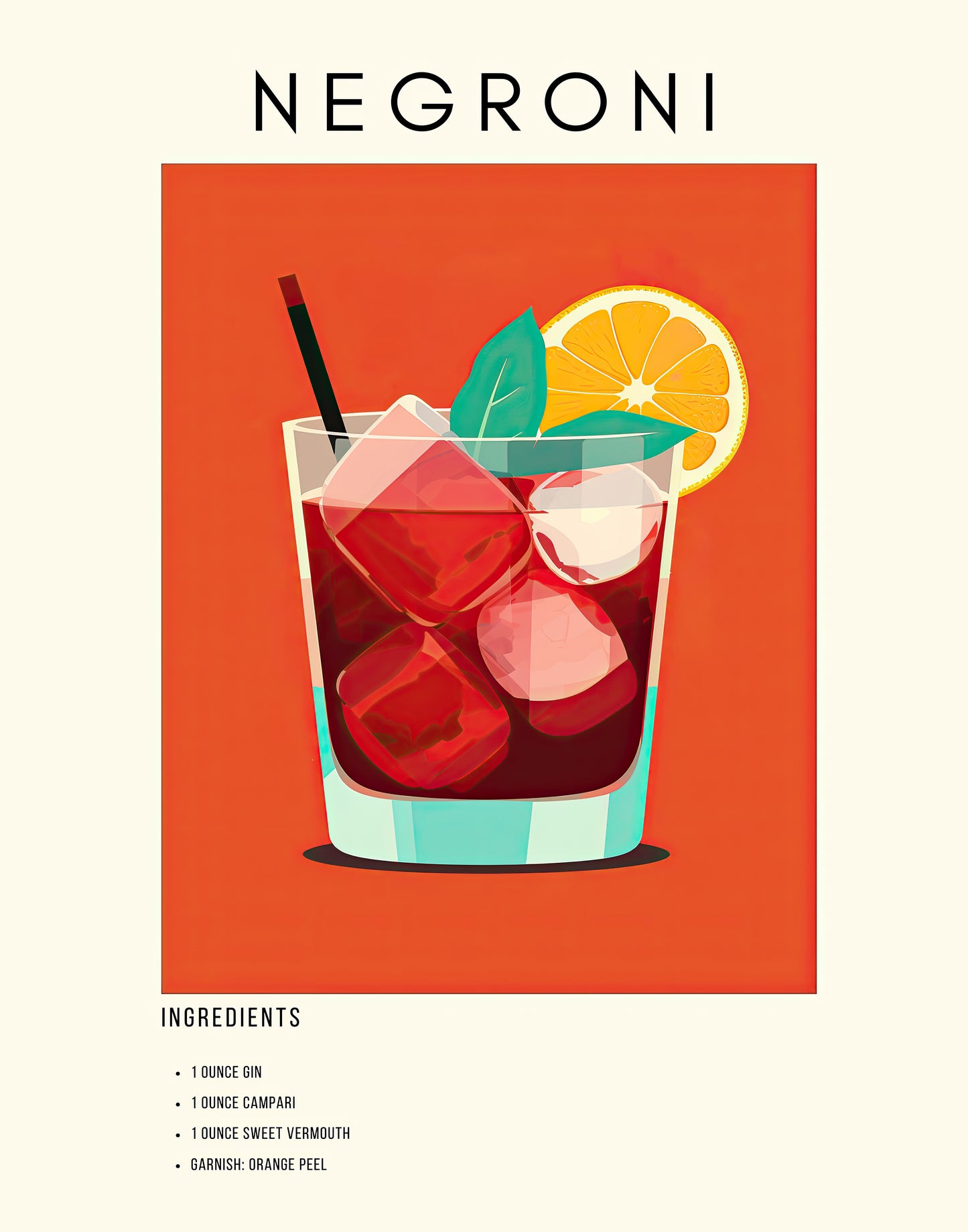 NEGRONI WALL ART