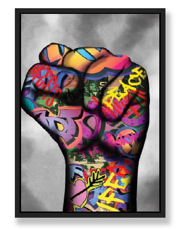 POWER GRAFFITI WALL ART
