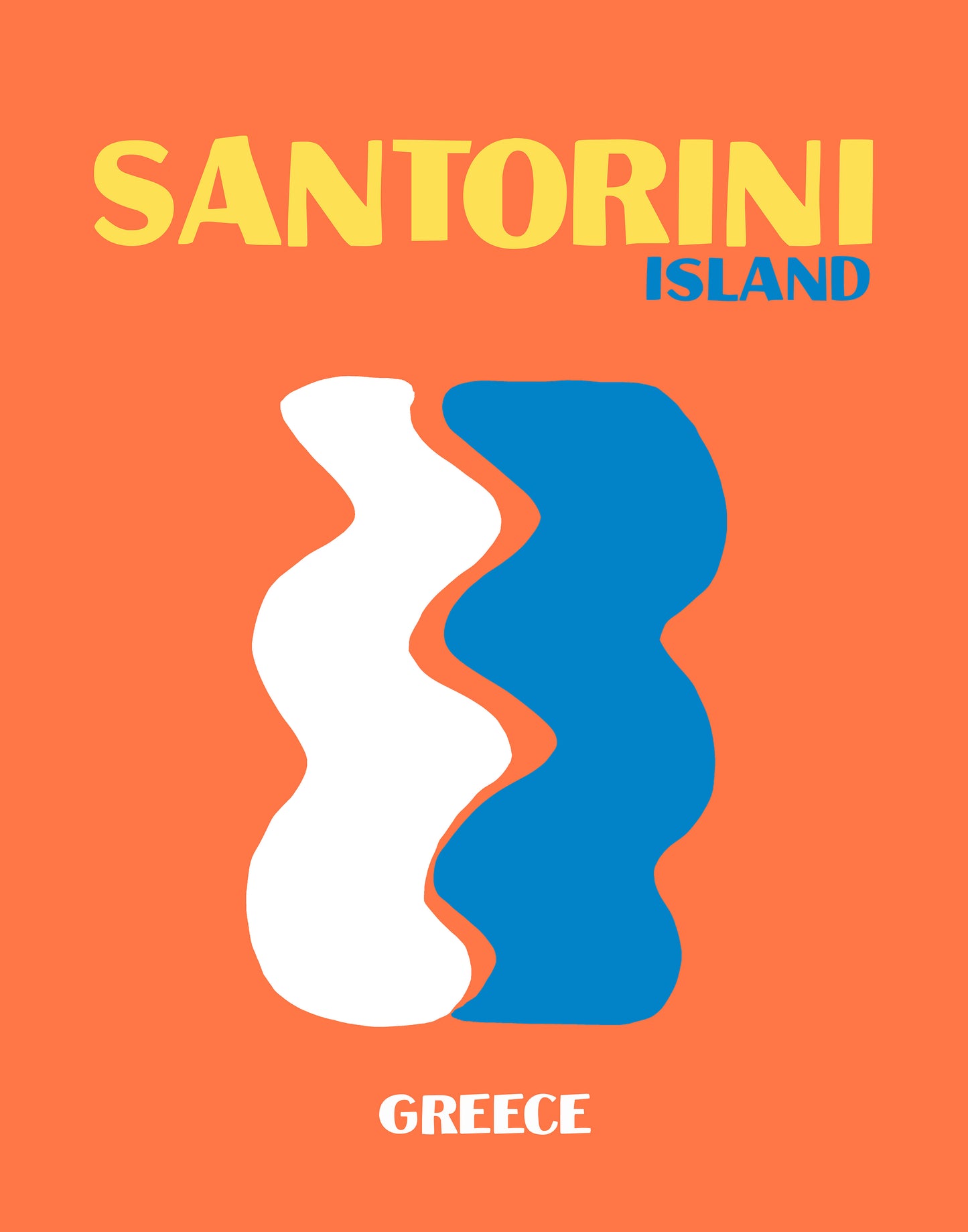 SANTORINI ISLAND WALL ART