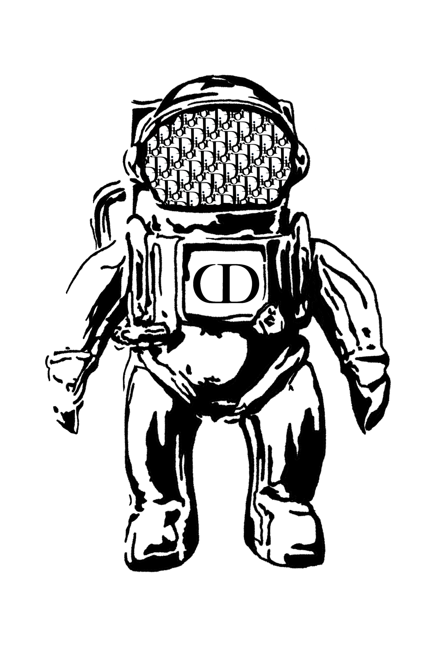 CD SPACEMAN WALL ART