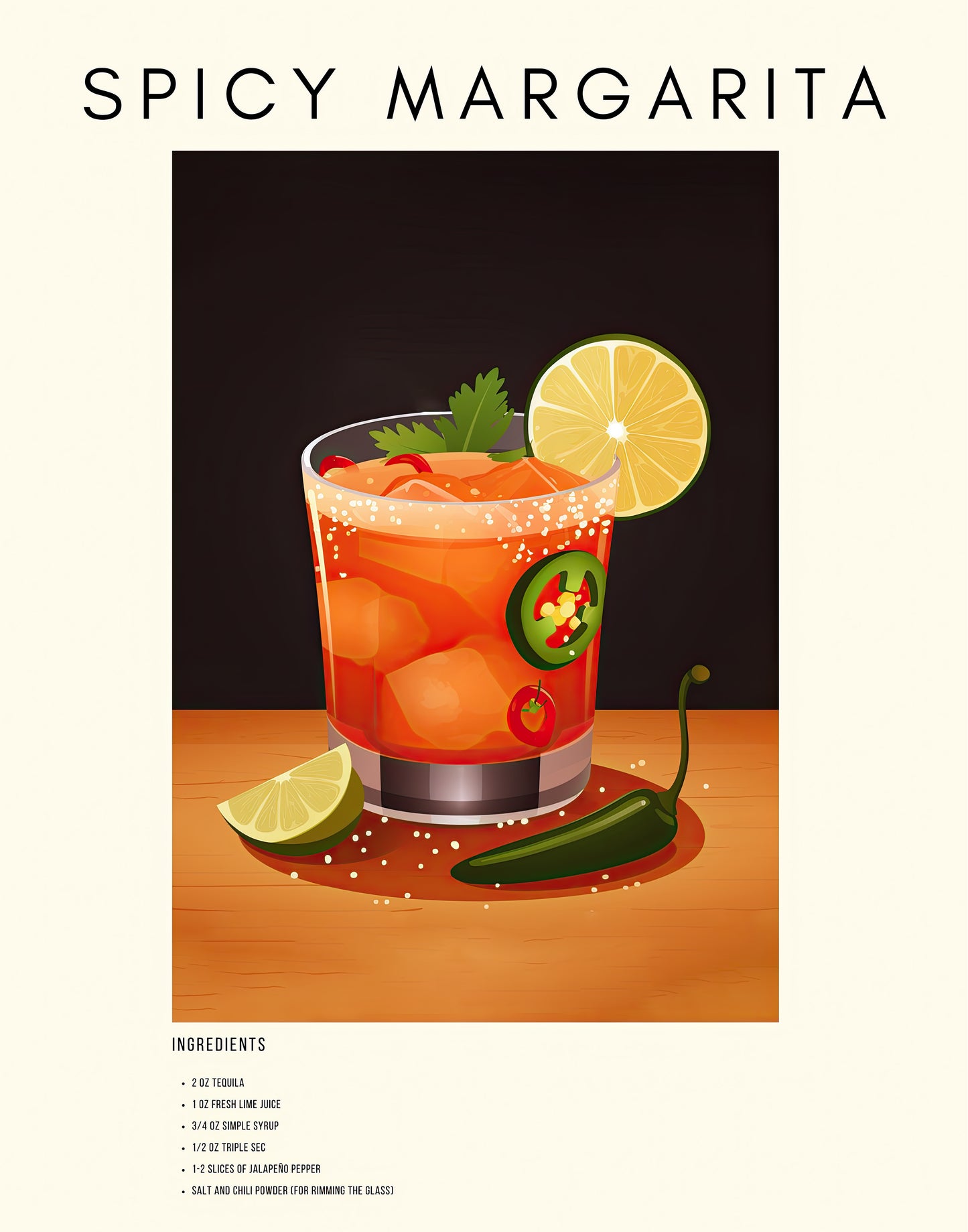 SPICY MARGARITA WALL ART