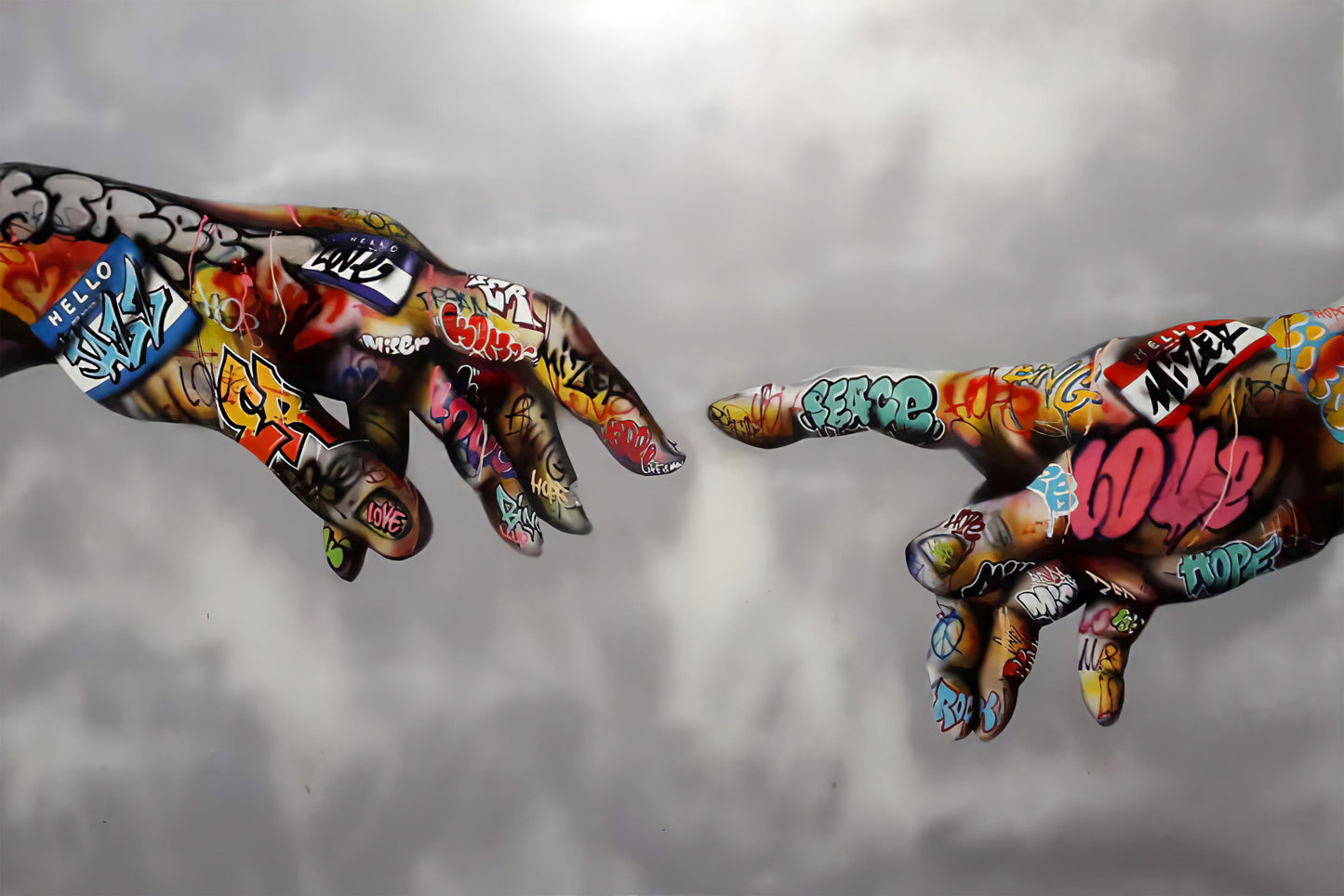 HANDS OF GOD WALL ART