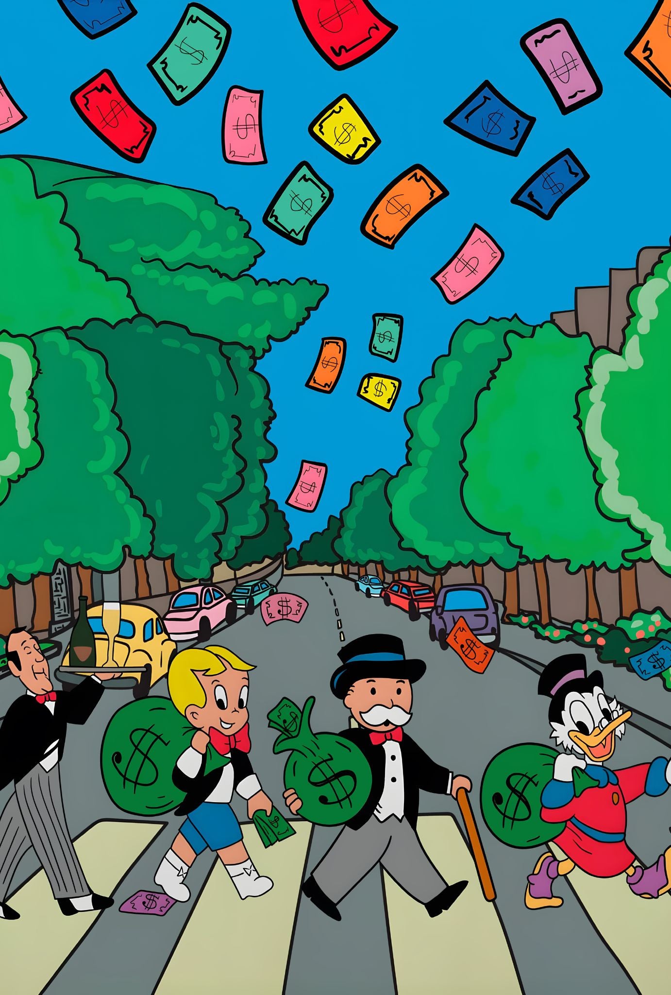 MONOPOLY ABBEY ROAD WALL ART