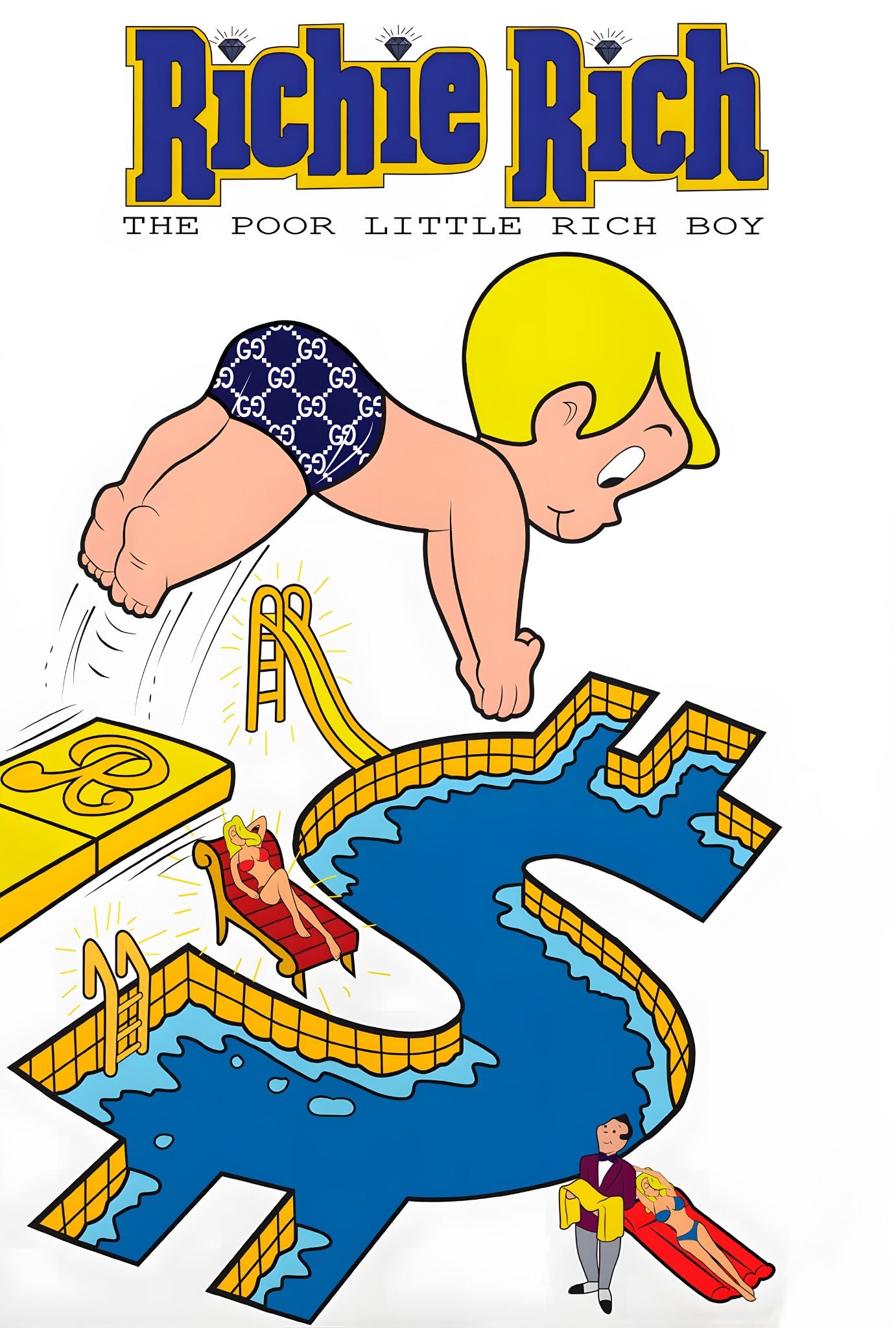 POOR LITTLE RICH BOY WALL ART