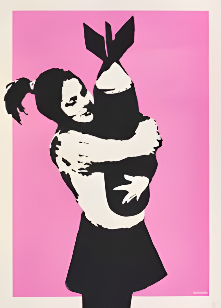 LOVE BOMB WALL ART