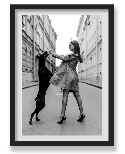 VINTAGE DOBERMANN WALL ART