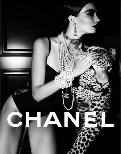LADY & CHEETAH WALL ART
