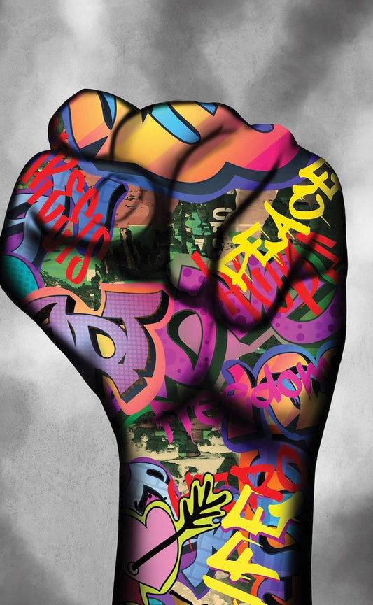 POWER GRAFFITI WALL ART