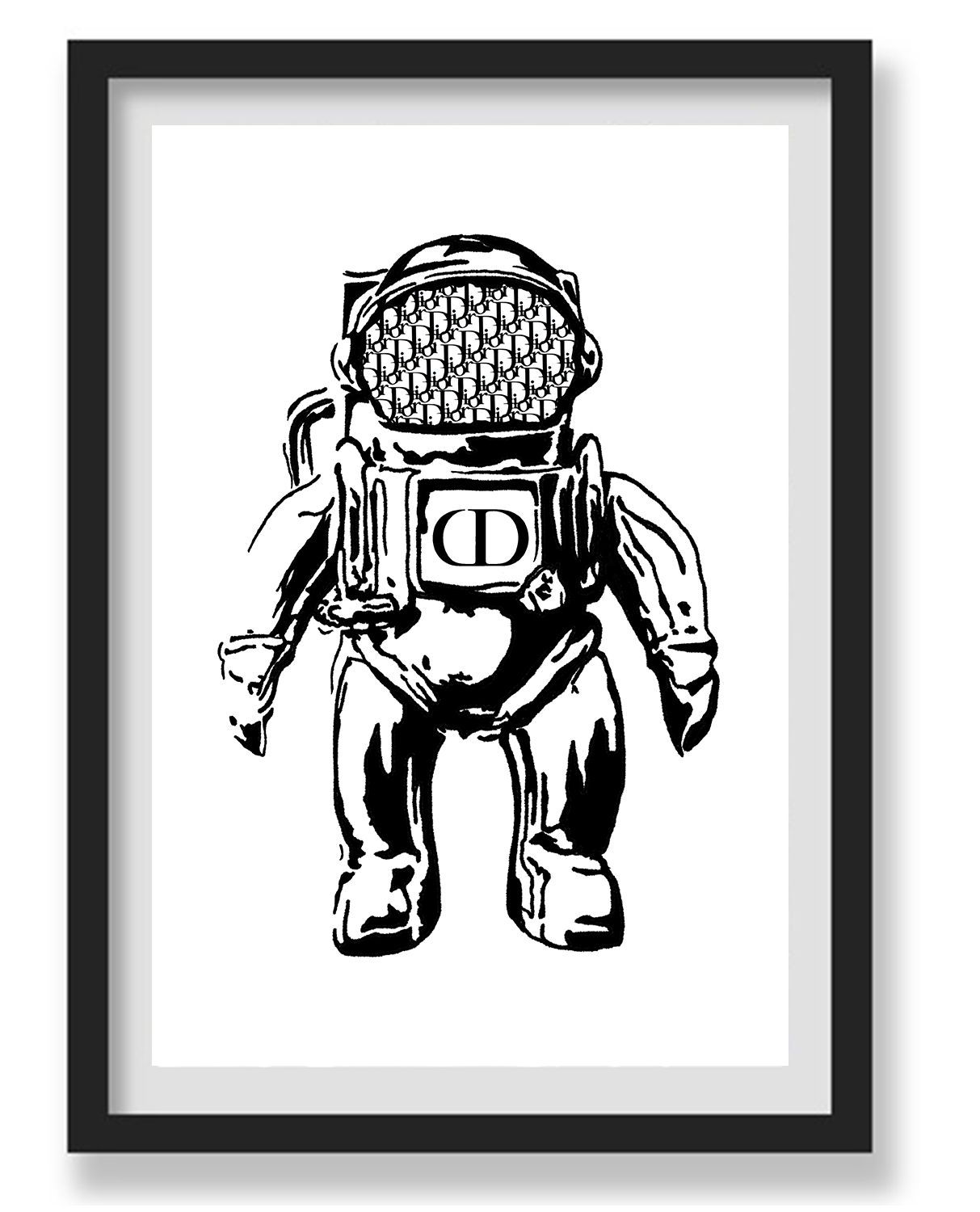 CD SPACEMAN WALL ART