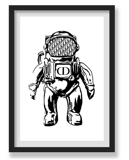 CD SPACEMAN WALL ART