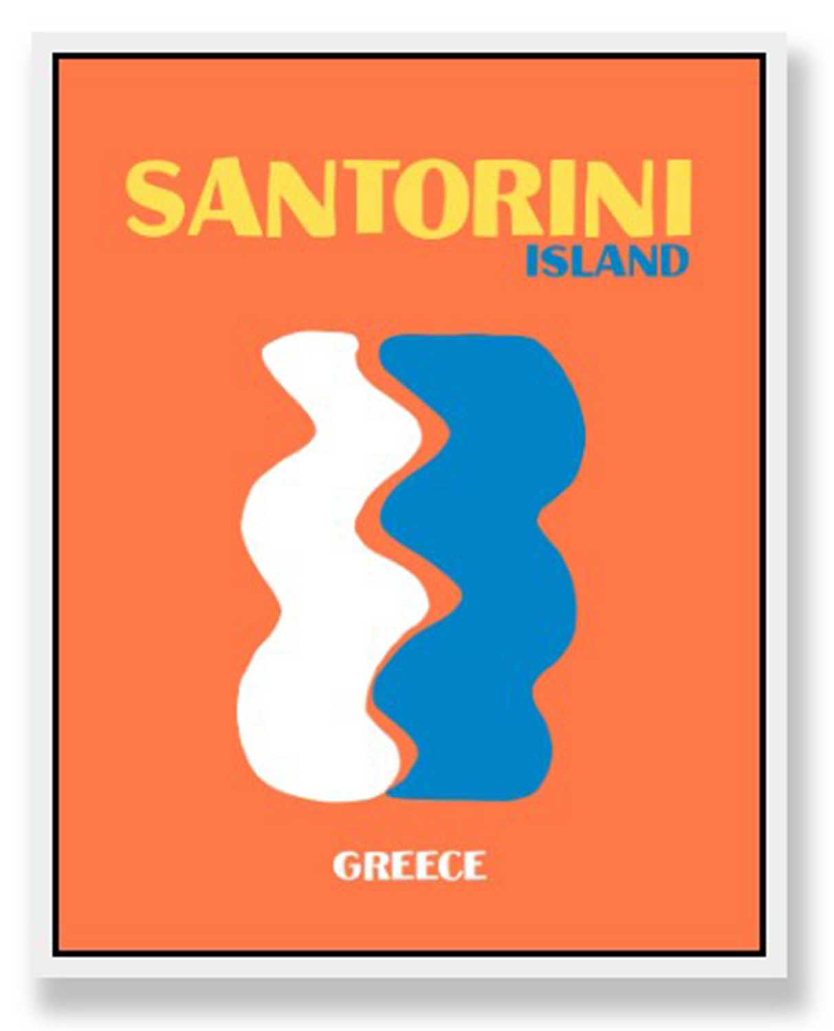 SANTORINI ISLAND WALL ART