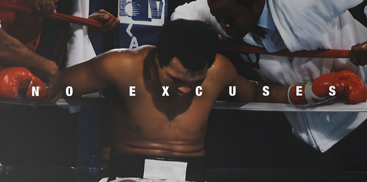 NO EXCUSES MUHAMMAD ALI WALL ART