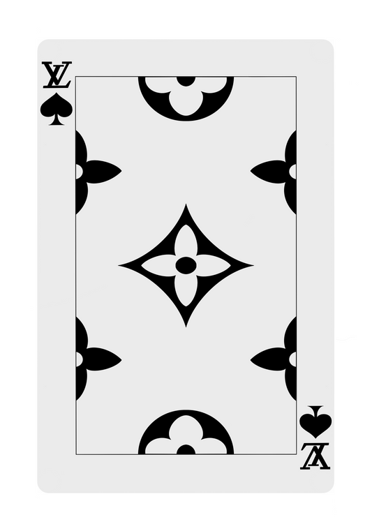 LV PLAYING CARD WALL ART
