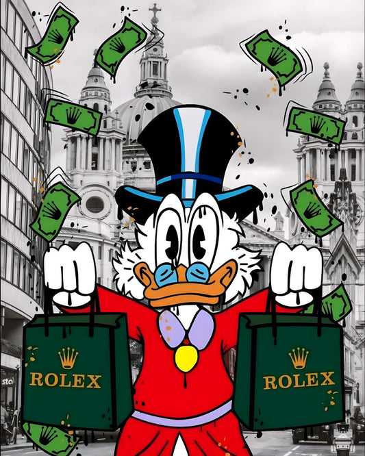 MCDUCK IN LONDON WALL ART